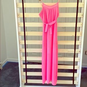 Hot pink cocktail dress